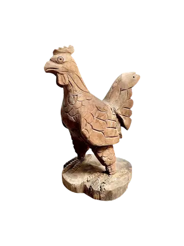 Rooster Wooden Decoration